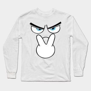 Angry smile Long Sleeve T-Shirt